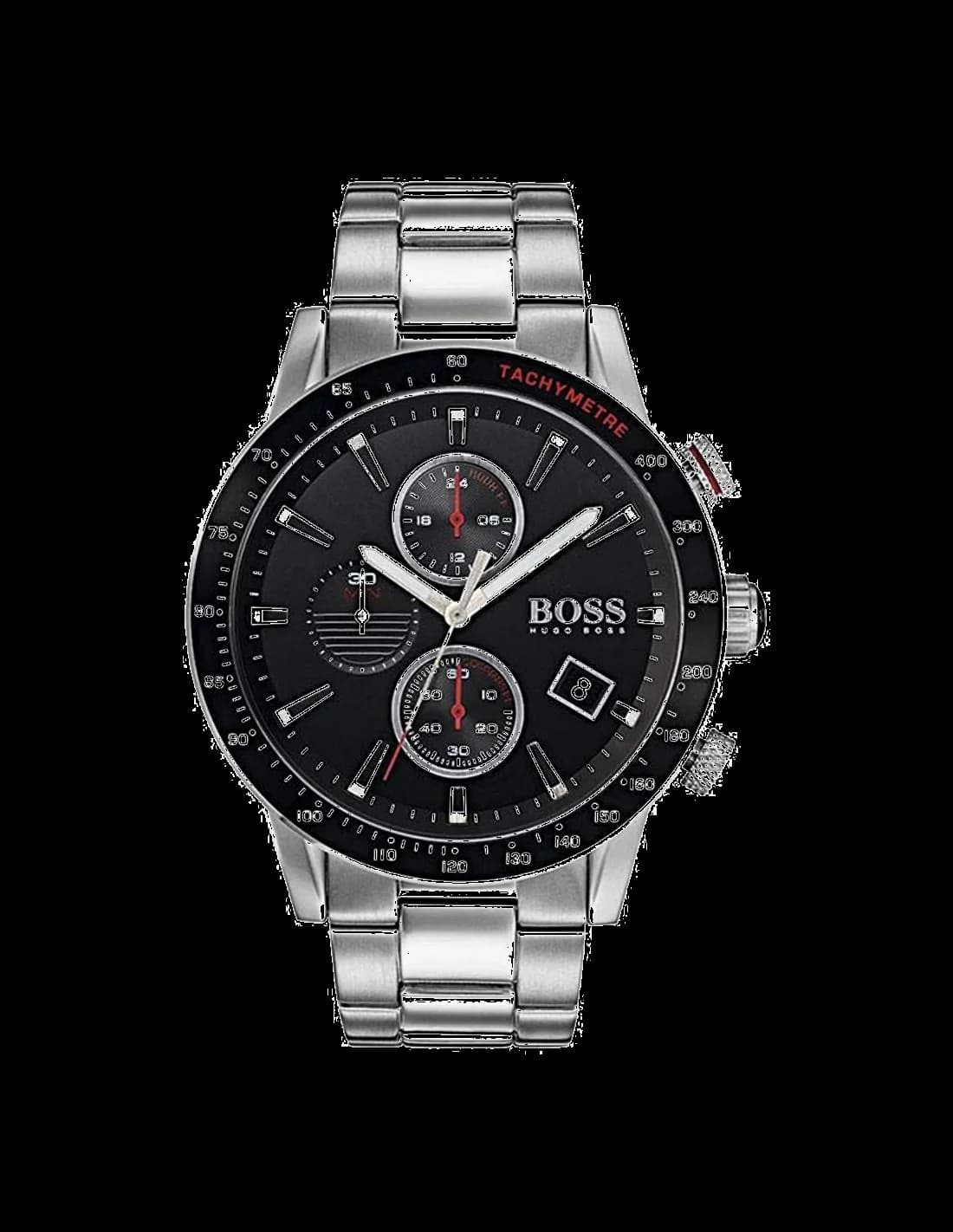 Hugo Boss 1513509 cadran noir et chronographe — Montres Outlet