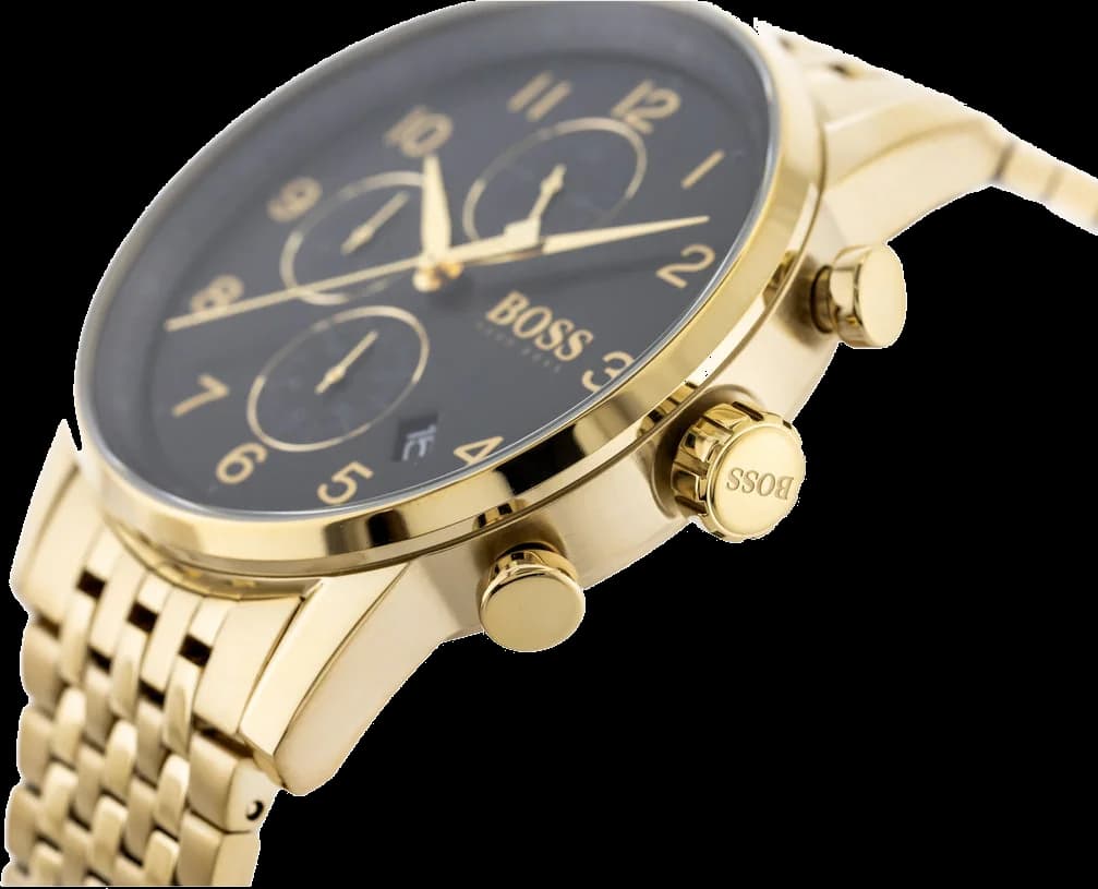 Détail bracelet cuir Hugo Boss 1513531 — Montres Outlet