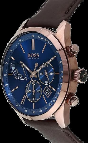 Hugo Boss 1513604 bracelet cuir marron boucle ardillon fermeture
