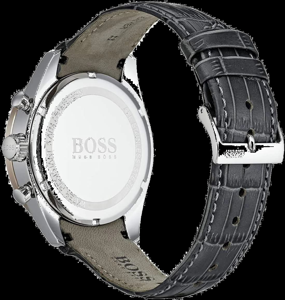 détails cadran noir de la montre Hugo Boss 1513628