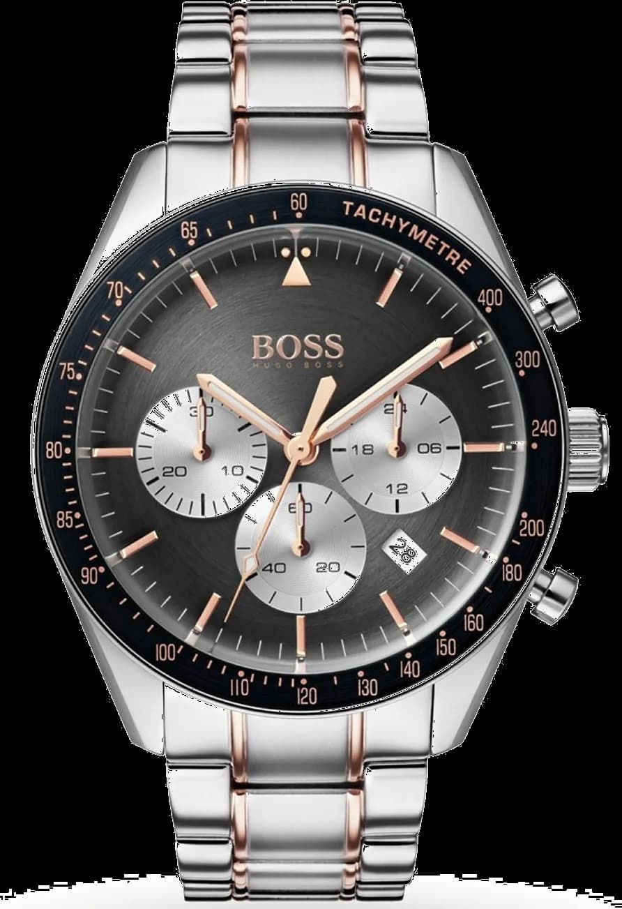 Montre Hugo Boss 1513634 homme cadran gris bracelet acier inoxydable