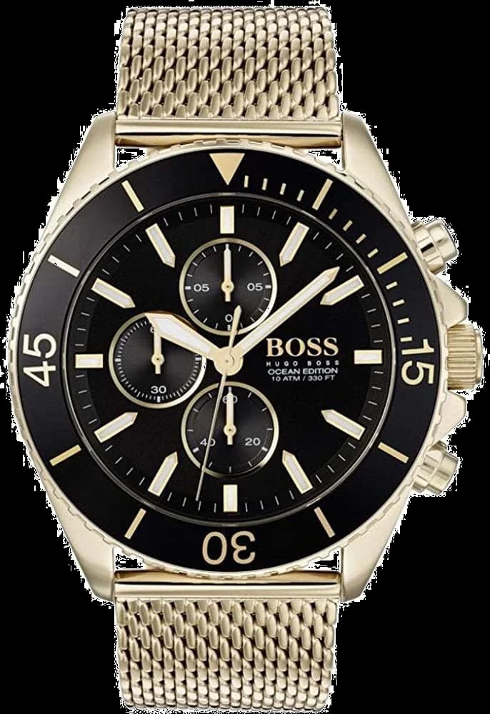 Hugo Boss 1513703 cadran noir et chronographe — Montres Outlet