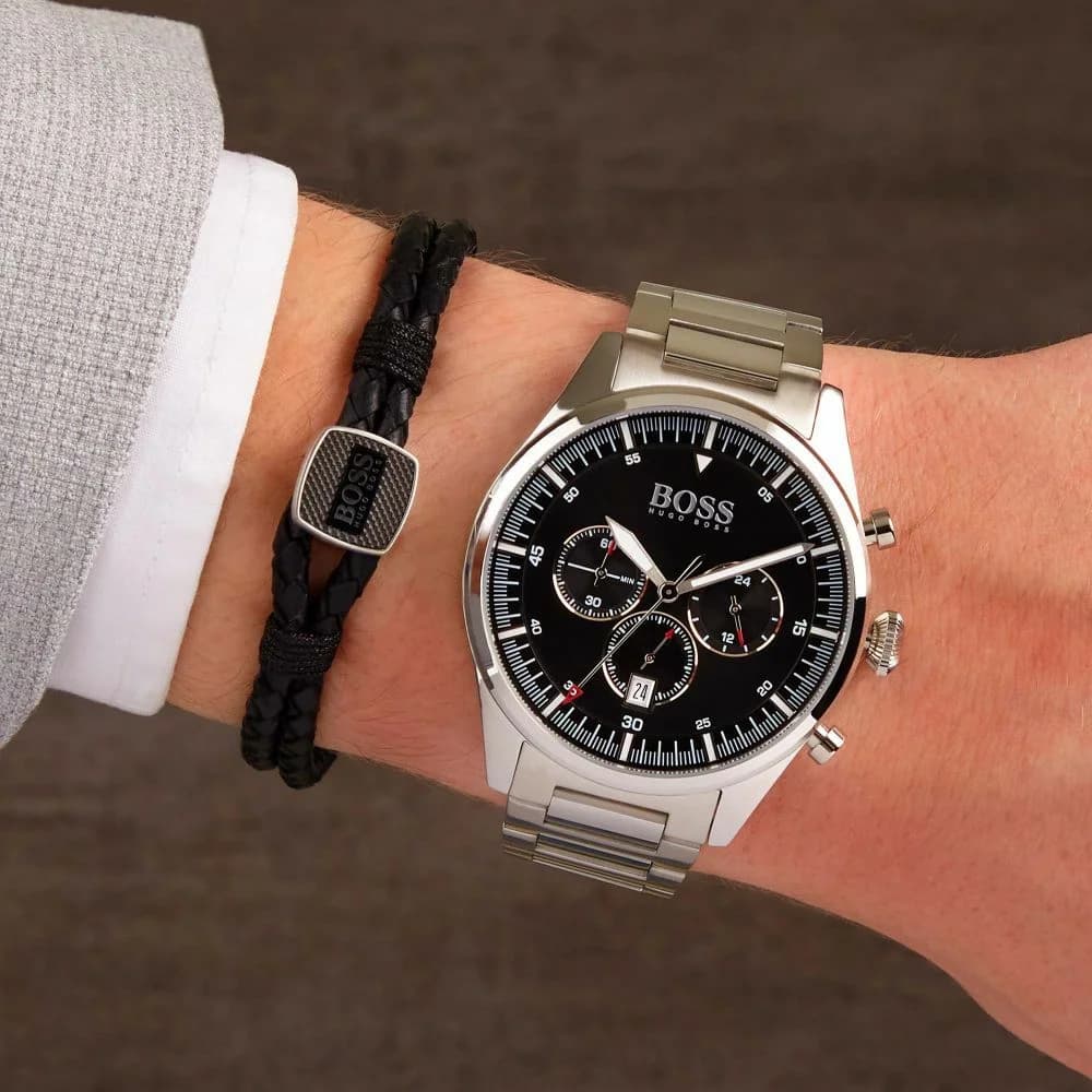 Montre Hugo Boss 1513712 homme verso boîtier argent