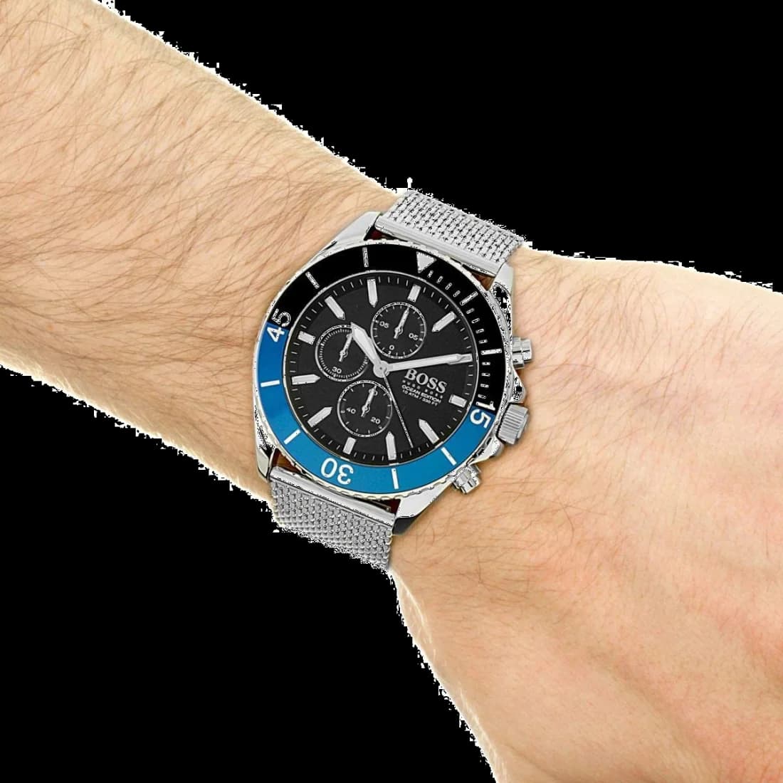 Montre Hugo Boss 1513742 homme détail cadran noir