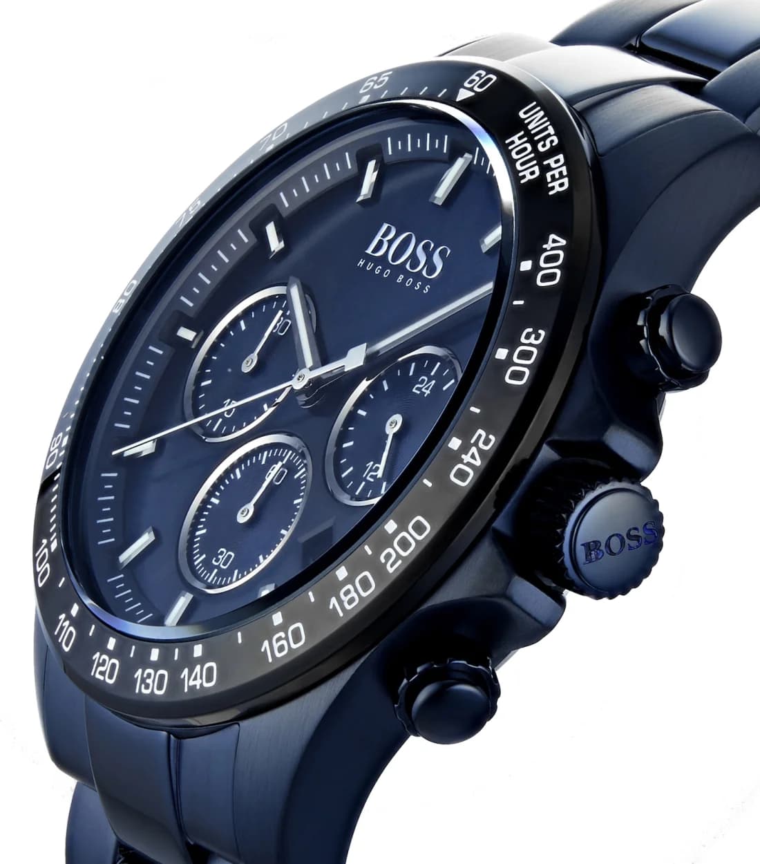 Montre Hugo Boss 1513758 Chronographe Acier et Cadran Bleu Nuit vue 2