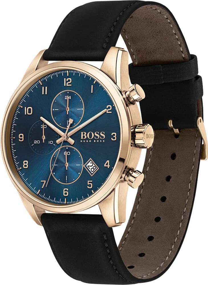 Montre Homme Hugo Boss Skymaster 1513783 bracelet cuir vue 2
