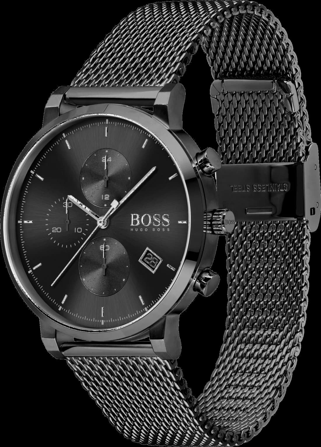 Montre Homme Hugo Boss Integrity 1513813 bracelet maille milanaise vue 2