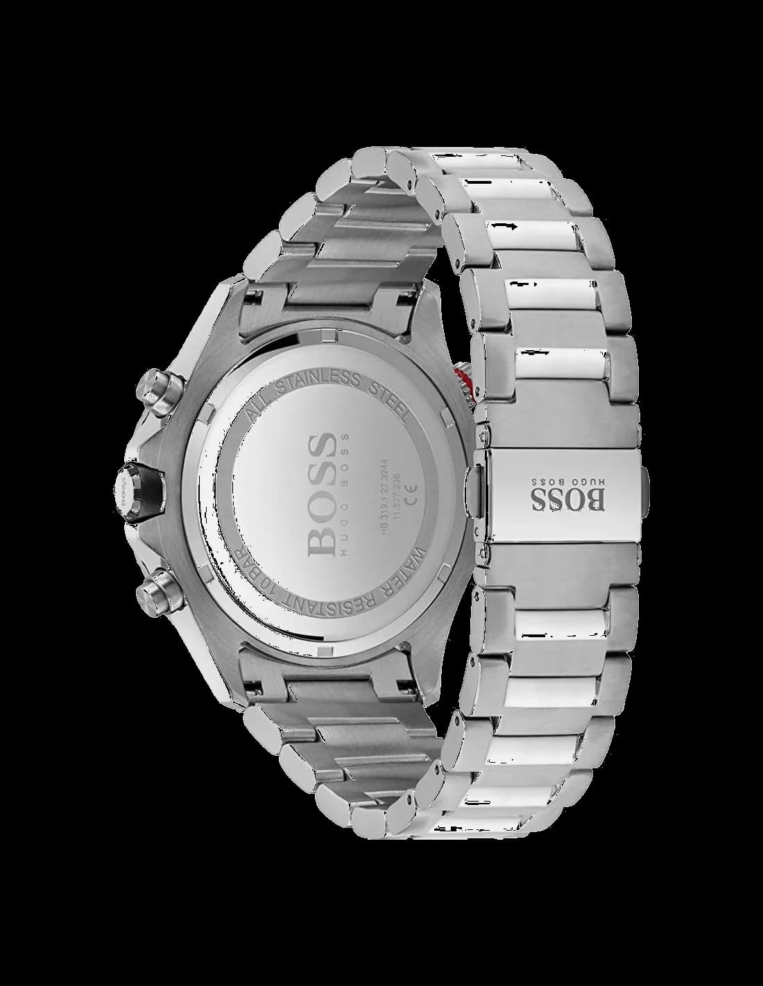 Montre Homme Hugo Boss Globetrotter 1513823 chronographe bleu bracelet acier vue 3