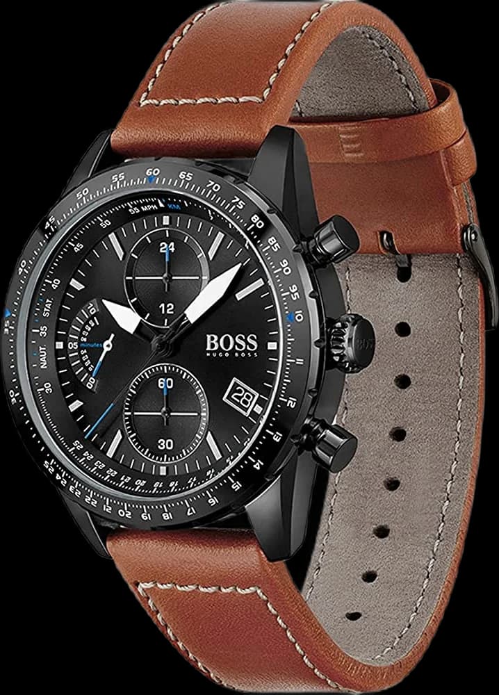 Montre Homme Hugo Boss Pilot Edition 1513851 chronographe cadran noir vue 2