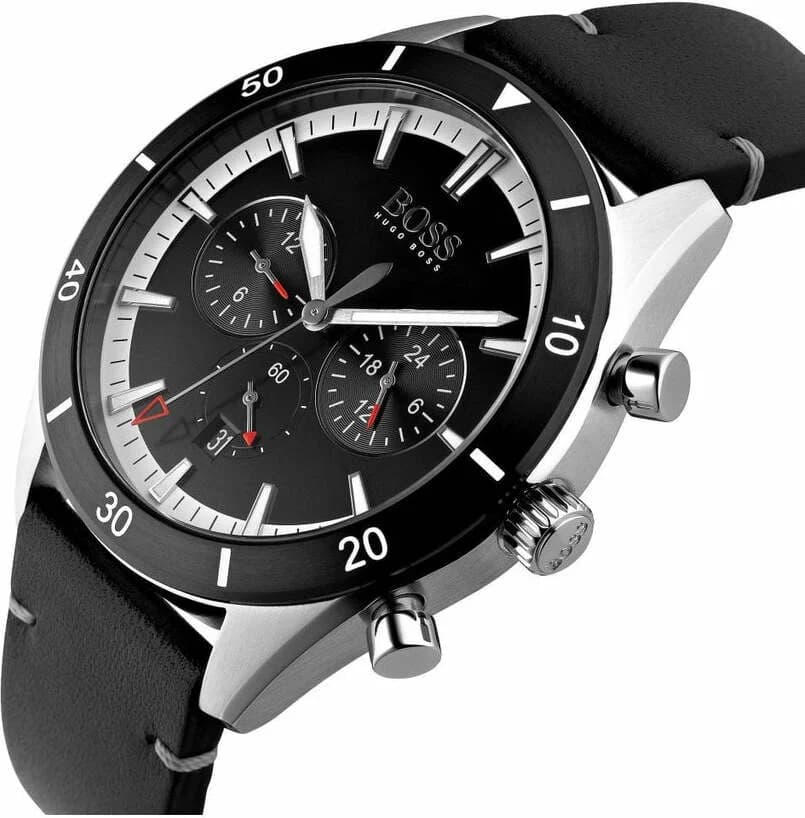 Montre Hugo Boss 1513864 homme détail cadran noir