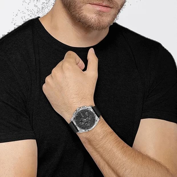 Montre Hugo Boss 1513881 homme verso boîtier argent