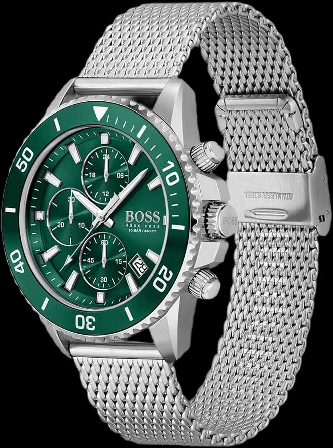 Hugo Boss 1513905 Admiral profil bracelet acier inoxydable boucle déployante