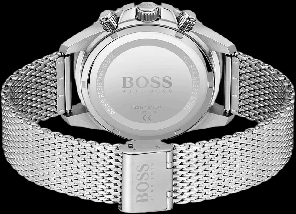 Cadran vert Hugo Boss Admiral 1513905 44mm chronographe index lumineux