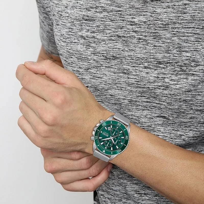 Boîtier acier inoxydable Hugo Boss 1513905 Admiral verso fond gravé
