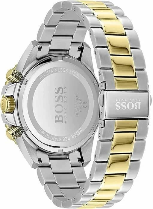 Montre Homme Hugo Boss Admiral 1513908 chronographe bicolore cadran noir vue 3