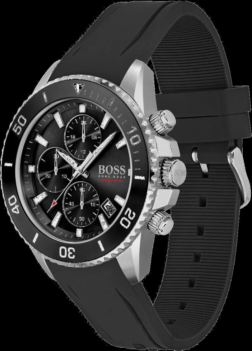 Montre Hugo Boss 1513912 Admiral Chronographe Noir Silicone vue 2