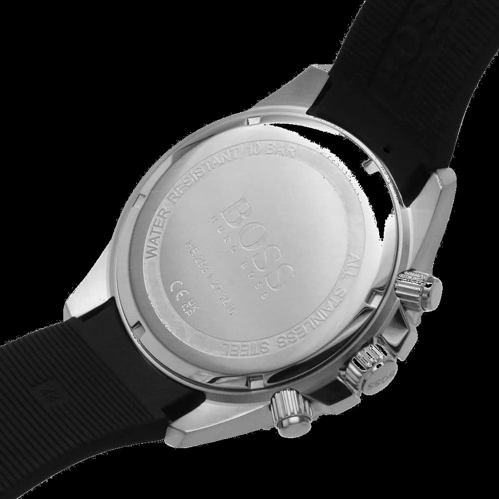 Montre Hugo Boss 1513912 Admiral Chronographe Noir Silicone vue 4