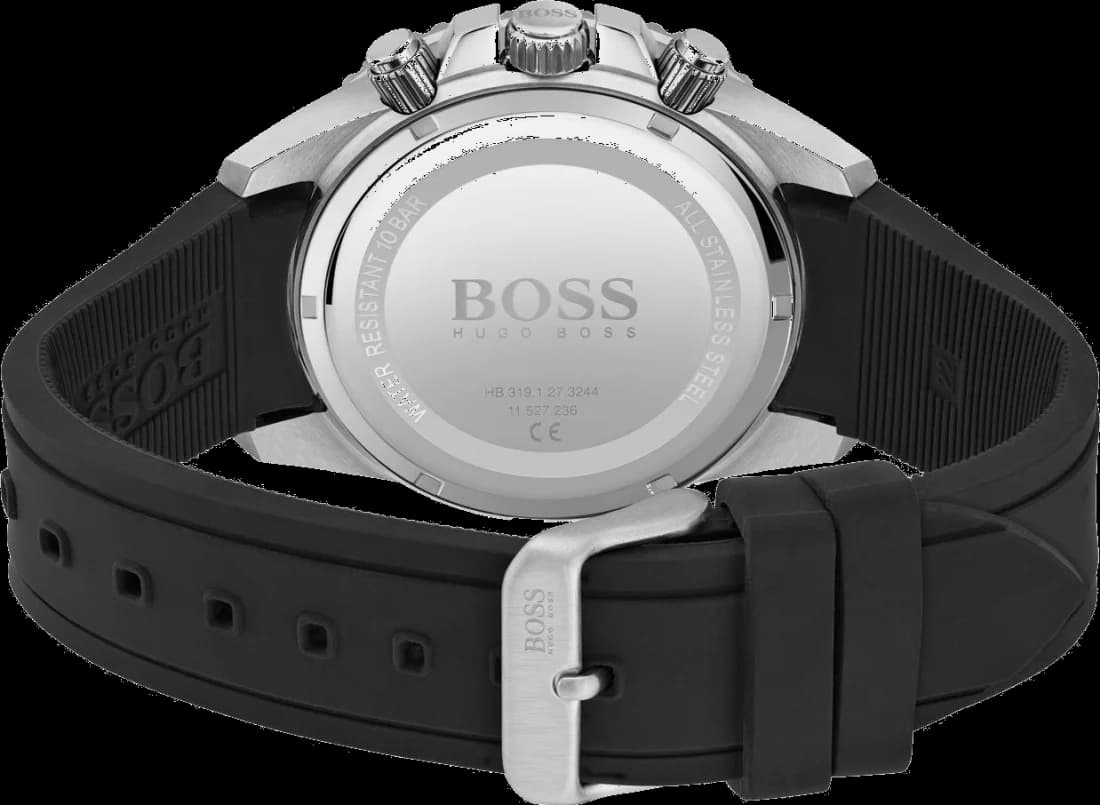 Montre Hugo Boss 1513912 Admiral Chronographe Noir Silicone vue 5