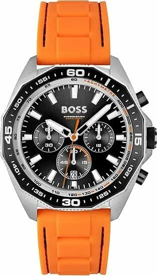 Hugo Boss 1513970 cadran noir avec chronographe — Montres Outlet