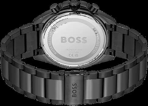 Montre Hugo Boss Cloud Black 1514016 cadran noir bracelet acier vue 3