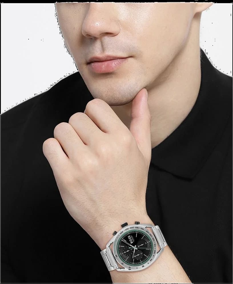 Montre Hugo Boss 1514023 Center Court Acier et Cadran Noir vue 6