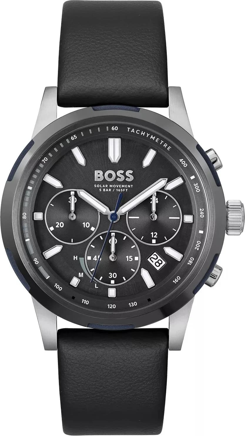 Hugo Boss 1514031 montre quartz noir 42mm — Montres Outlet