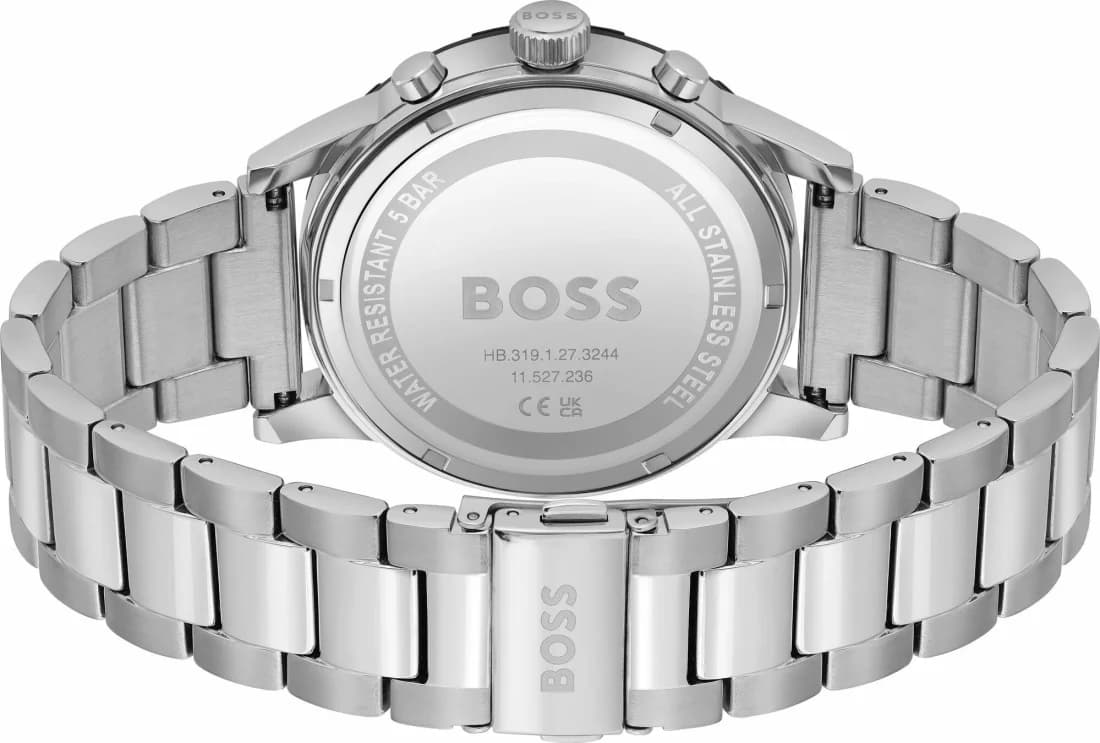 Montre Hugo Boss 1514032 Solgrade en Acier Inoxydable et Cadran Noir vue 3