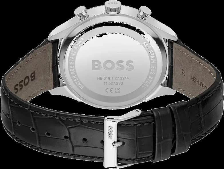 Montre Hugo Boss Sport Lux Gregor 1514049 bracelet en cuir noir vue 3