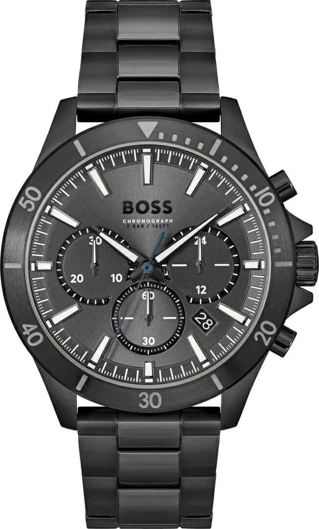 Hugo Boss 1514058 montre homme quartz noir — Montres Outlet