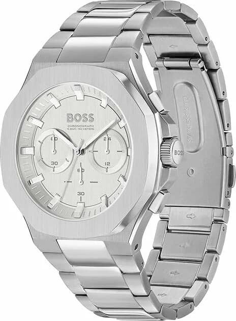 Montre Hugo Boss 1514087 en Acier Inoxydable avec Cadran Blanc 44mm vue 2