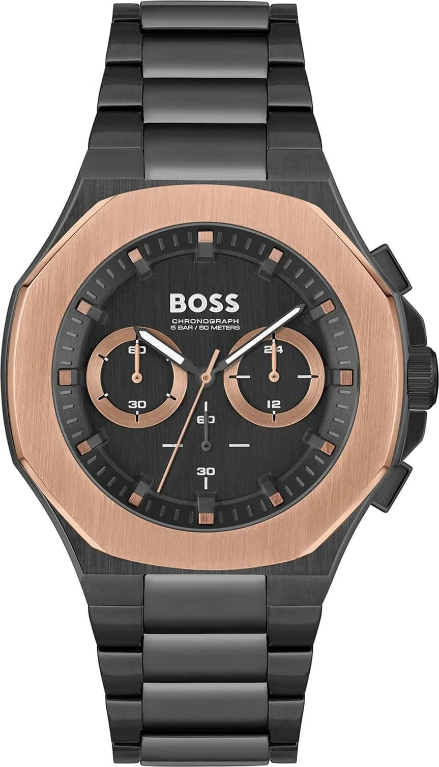 Hugo Boss 1514090 montre chronographe avec cadran noir — Montres Outlet
