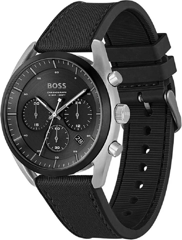 Montre Hugo Boss 1514091 Multifonctions en Acier Noir et Silicone vue 2