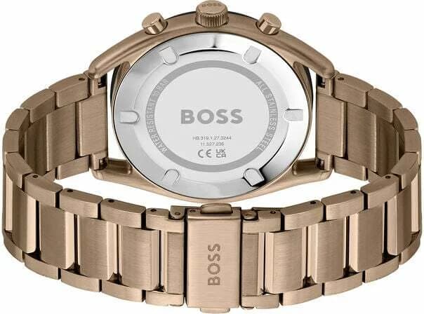 Montre Hugo Boss 1514094 en Acier Beige et Cadran Vert Kaki vue 3