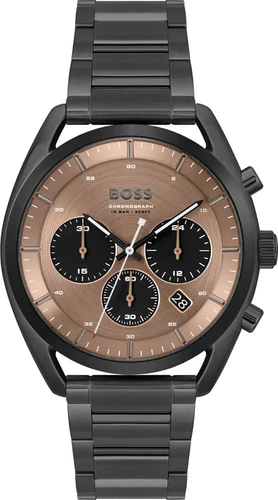 Hugo Boss 1514095 montre noire en acier inoxydable — Montres Outlet