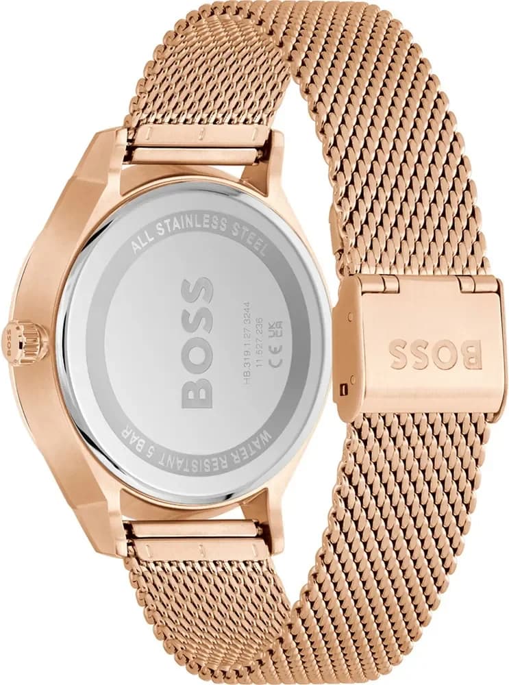 Montre Homme Hugo Boss 1514104 Tyler Acier Or Rose et Cadran Noir vue 3