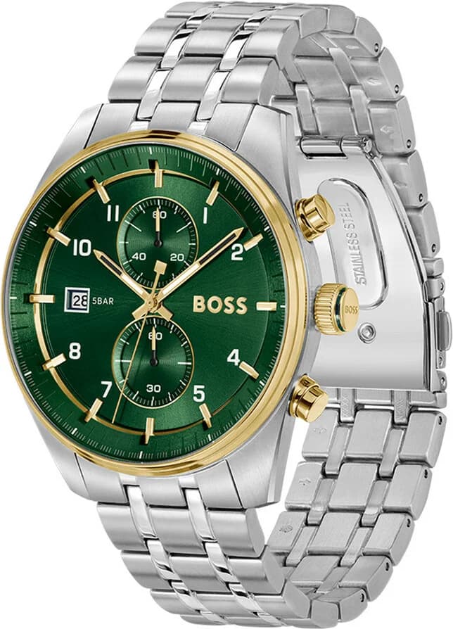 Montre Homme Hugo Boss 1514195 en Acier Inoxydable et Cadran Vert vue 2