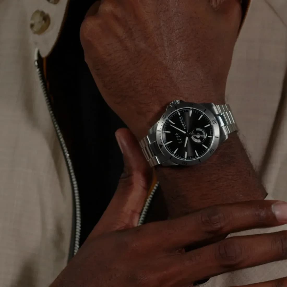 Montre Hugo Boss 1514202 homme verso boîtier argent