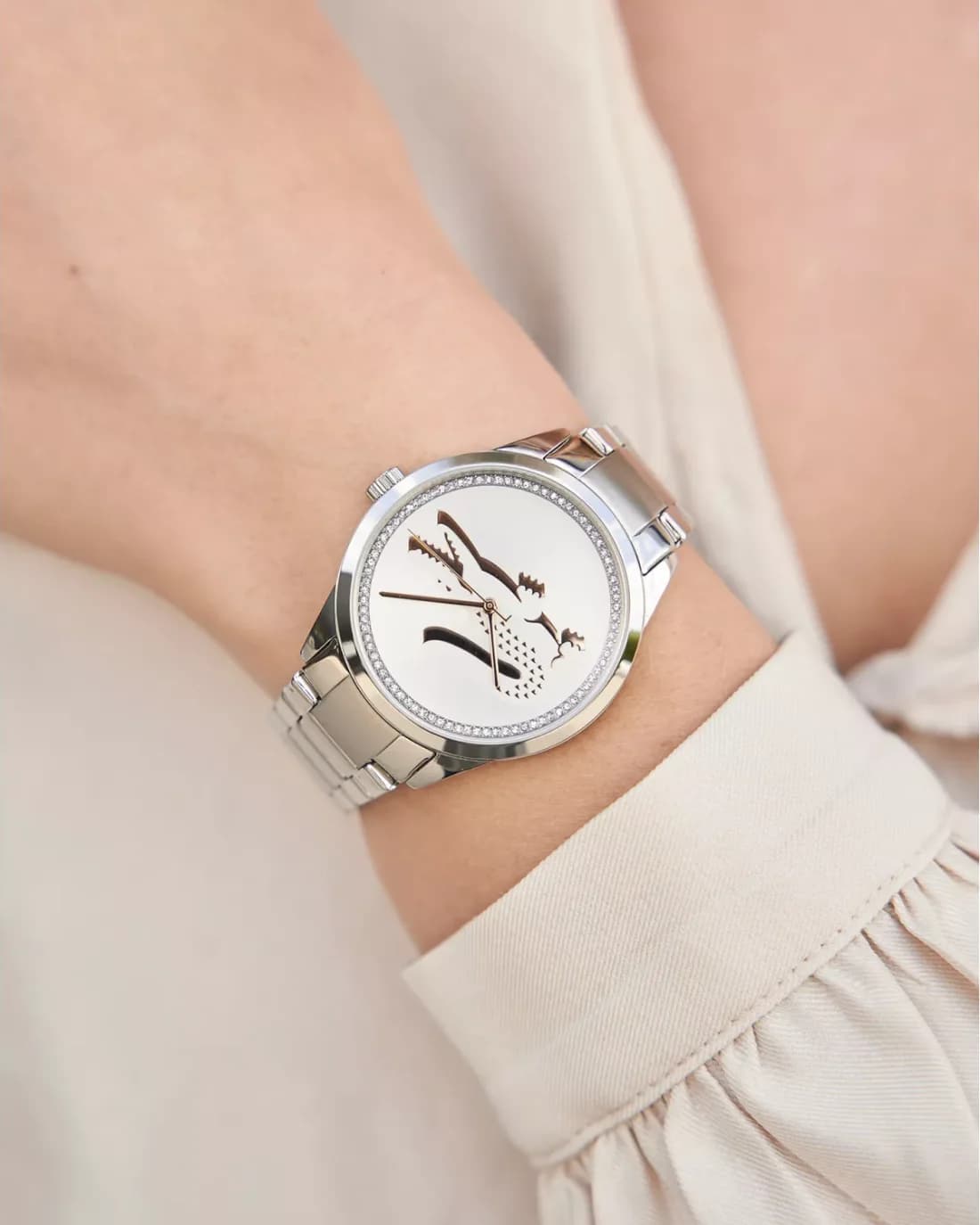 Montre Lacoste 2001189 femme verso boîtier argent