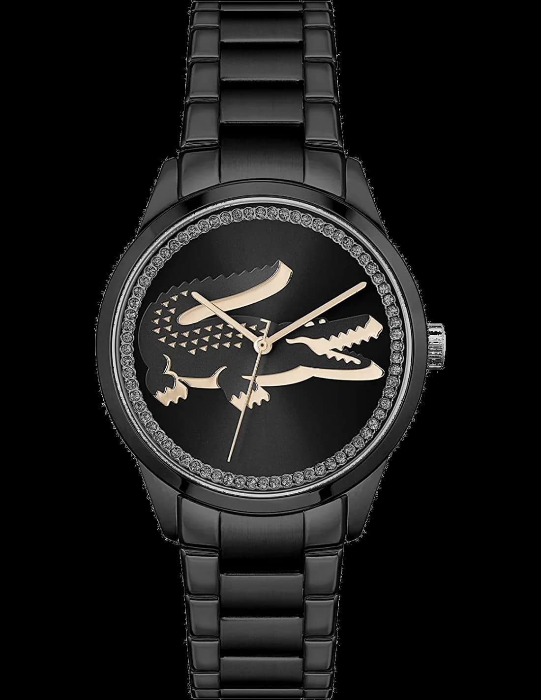 Montre Lacoste 2001192 femme cadran noir bracelet acier inoxydable