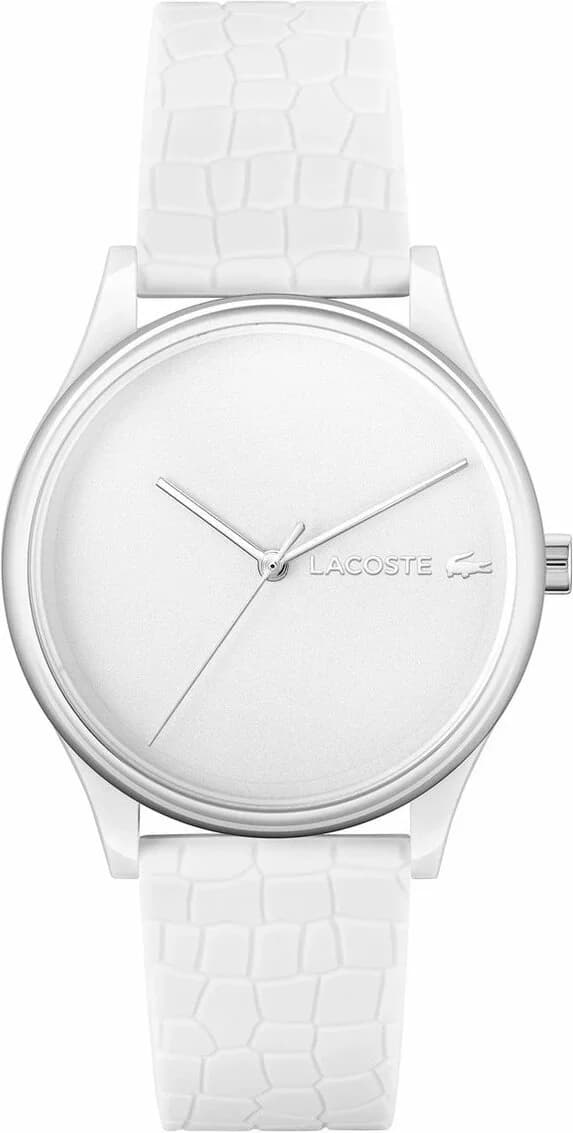 Montre Lacoste 2001246 femme cadran blanc bracelet caoutchouc / silicone