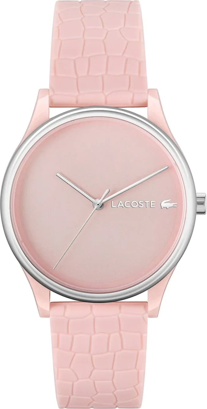 Montre Lacoste 2001248 femme cadran rose bracelet caoutchouc / silicone