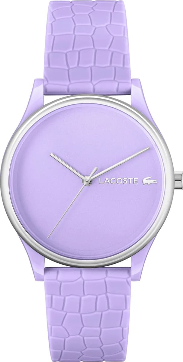 Montre Lacoste 2001284 femme cadran violet bracelet caoutchouc / silicone