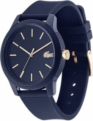 Montre Homme Lacoste 12.12 2011011 Bracelet en silicone bleu vue 2