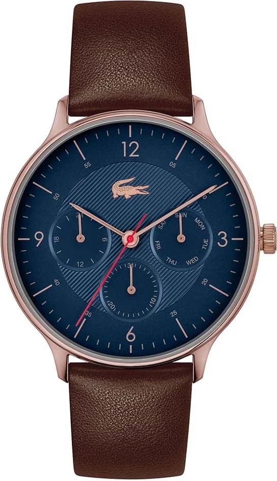 Montre Lacoste 2011141 homme cadran bleu bracelet cuir