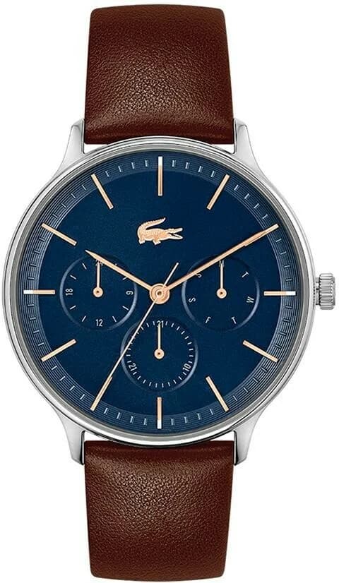 Montre Lacoste 2011227 homme cadran bleu bracelet cuir