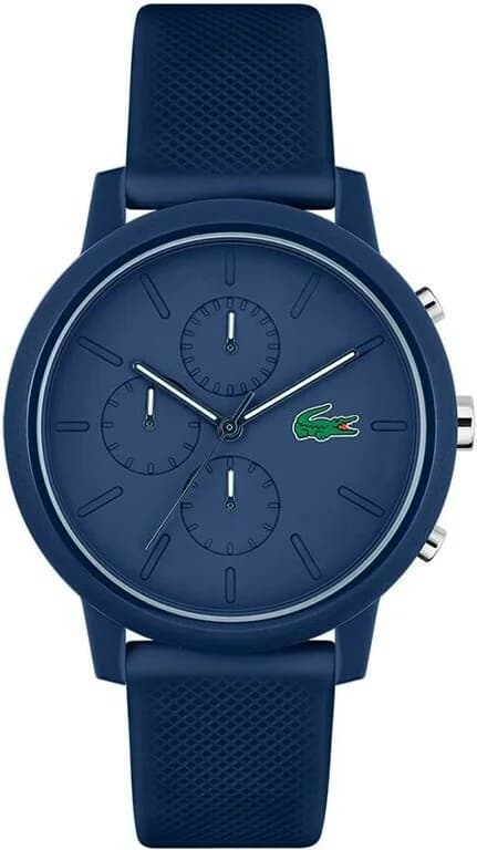 Montre Lacoste 2011244 homme cadran bleu bracelet caoutchouc / silicone