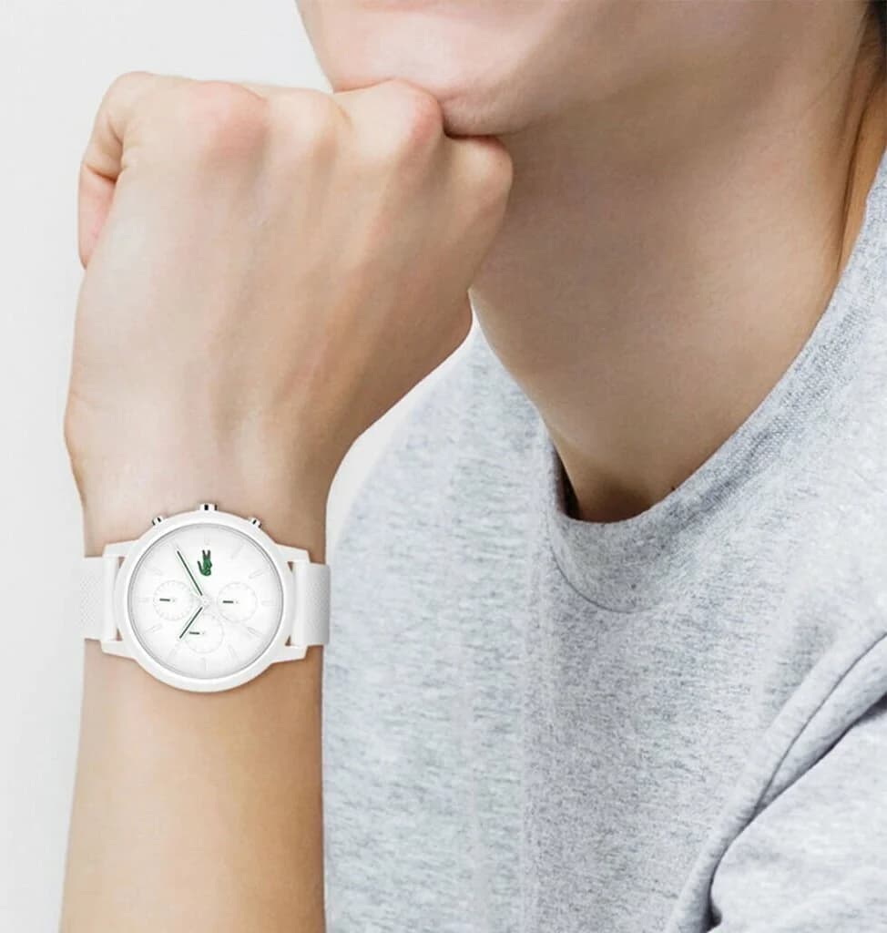 Montre Homme Lacoste 2011246 Chronographe en Silicone Blanc vue 4