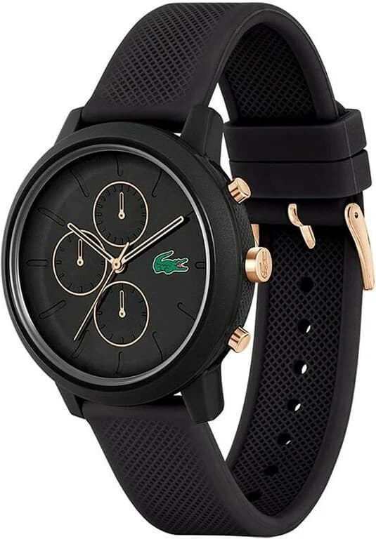 Montre Lacoste 2011247 Bracelet Silicone Noir Multifonctions vue 2
