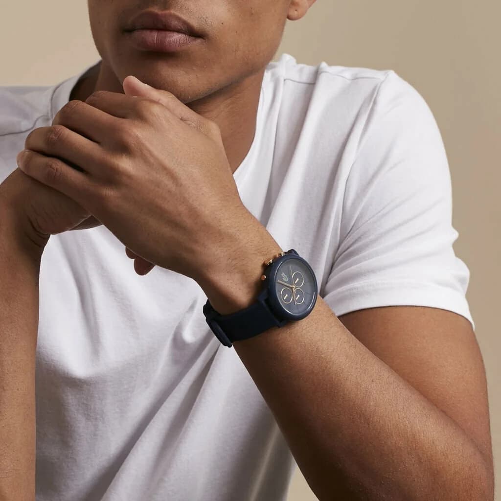Montre Lacoste 2011248 homme verso boîtier bleu