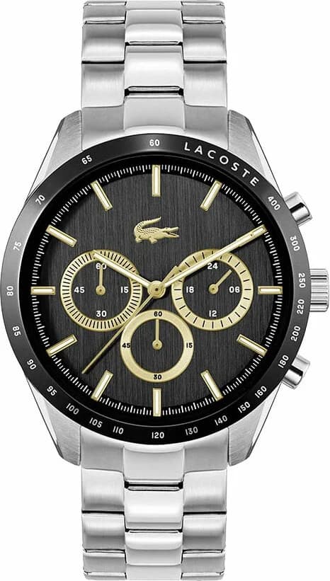 Lacoste 2011272 montre quartz cuir noir — Montres Outlet